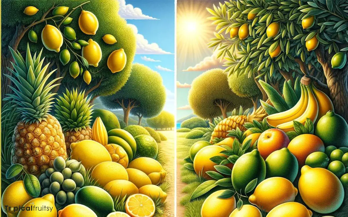 Comparing Lemons to Tropical Fruits