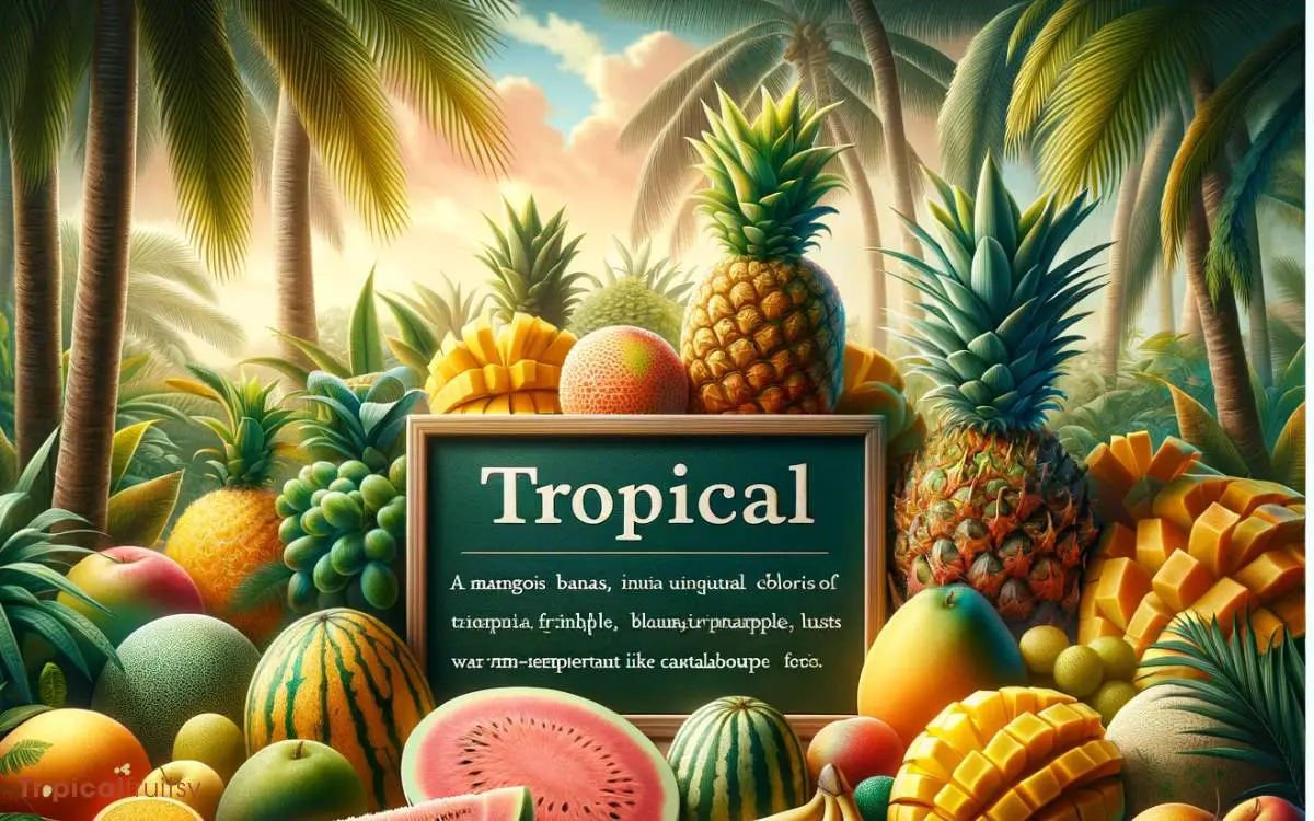 Defining Tropical Fruits