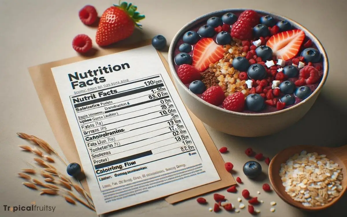 Grain and Berry Acai Bowl Nutrition Facts