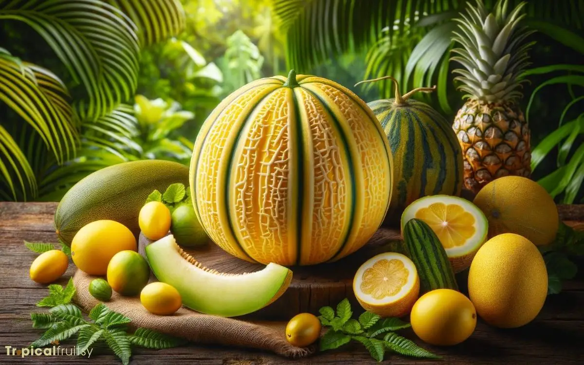 Melon Like Yellow Tropical Fruit