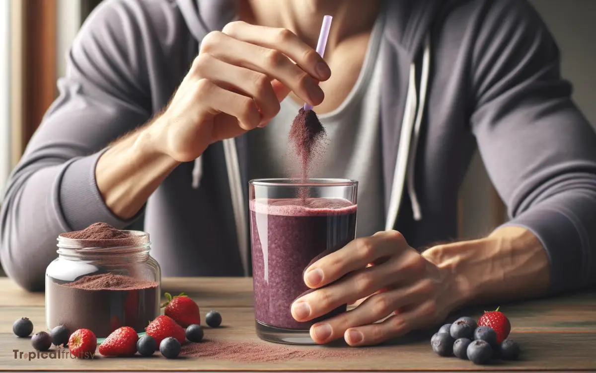 how to drink acai berry powder