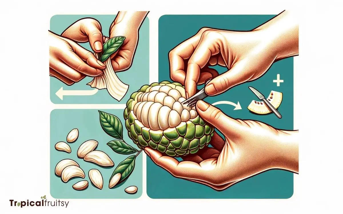 How to Eat Custard Apple