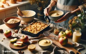 How to Make Apple Crumble with Custard