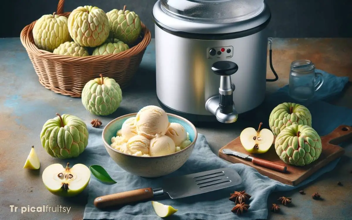 How to Make Custard Apple Ice Cream