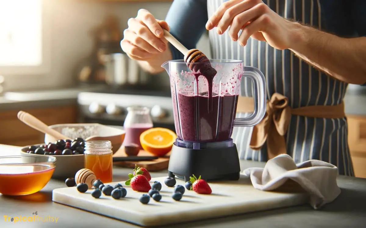 Step Crafting Acai Smoothies