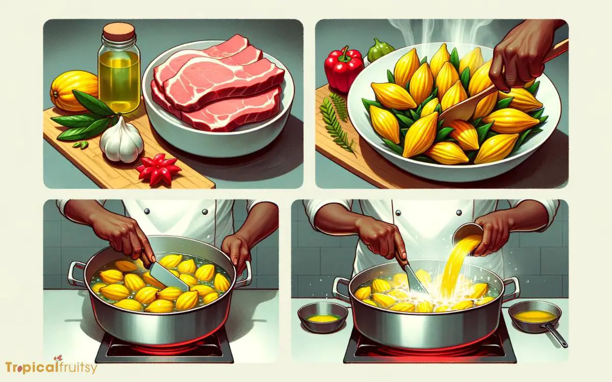 Step Soaking and Boiling Ackee