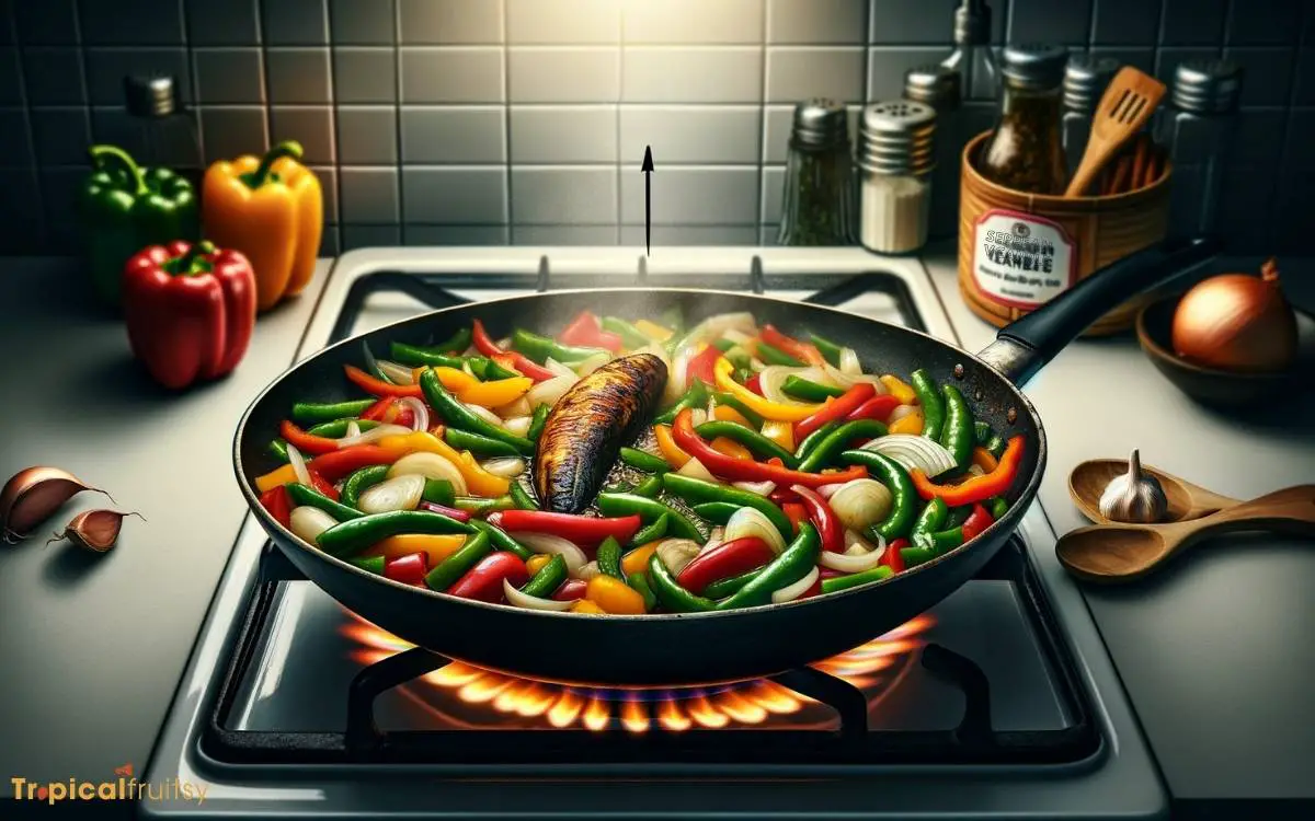 Step Sauteing Vegetables