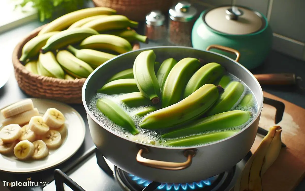 Boiled Green Bananas