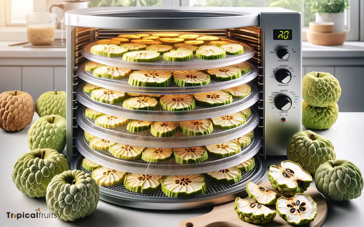 Dehydrating Custard Apples