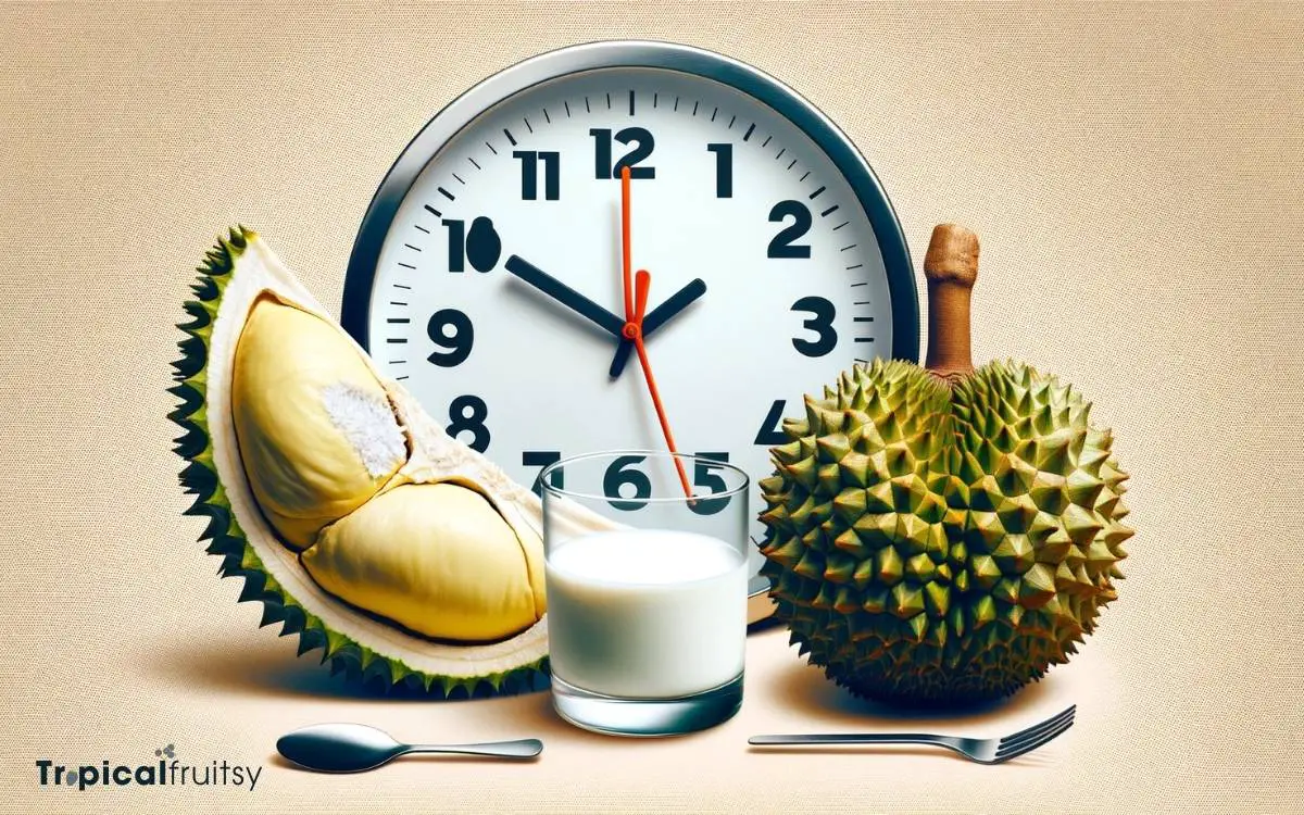 How Long After Eating Durian Can Drink Milk