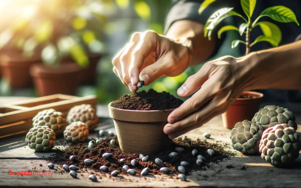 Planting Custard Apple Seeds