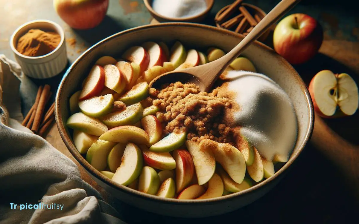 Preparing the Apple Filling