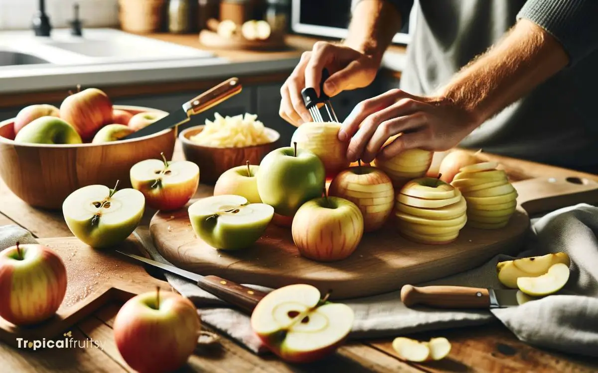 Preparing the Apples