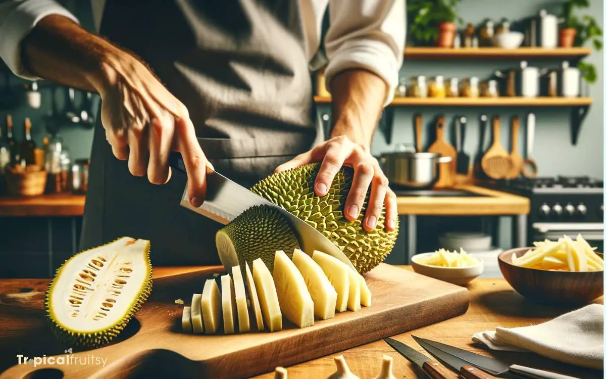 Preparing the Breadfruit