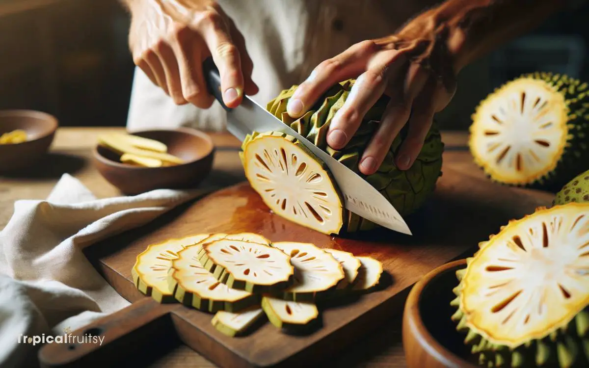 Slicing the Breadfruit