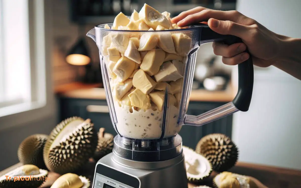 Blending Durian Puree