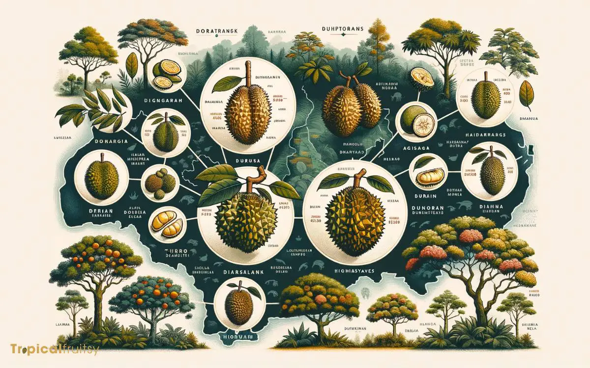 Durian Varieties and Habitats