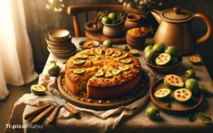 Feijoa Cake Recipe with Crumble Topping