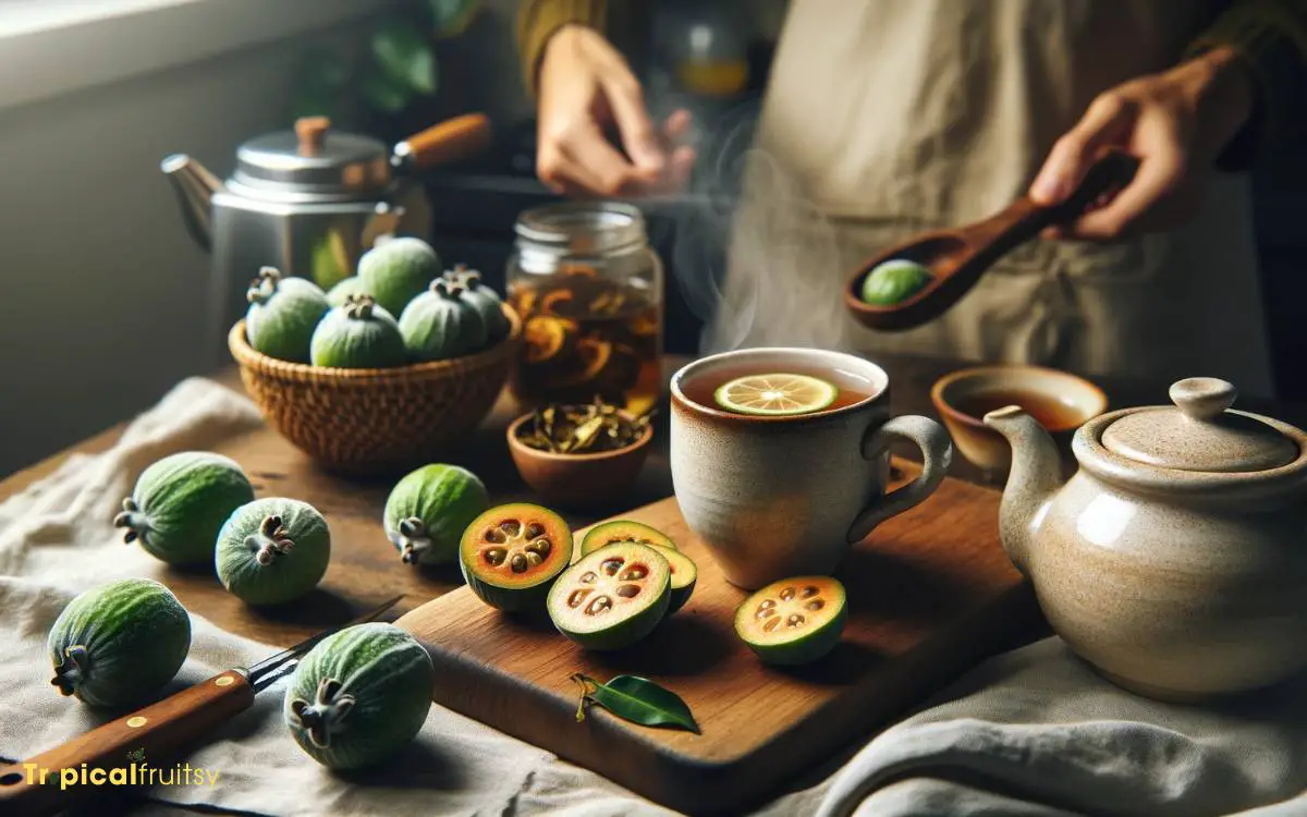 Homemade Feijoa Tea