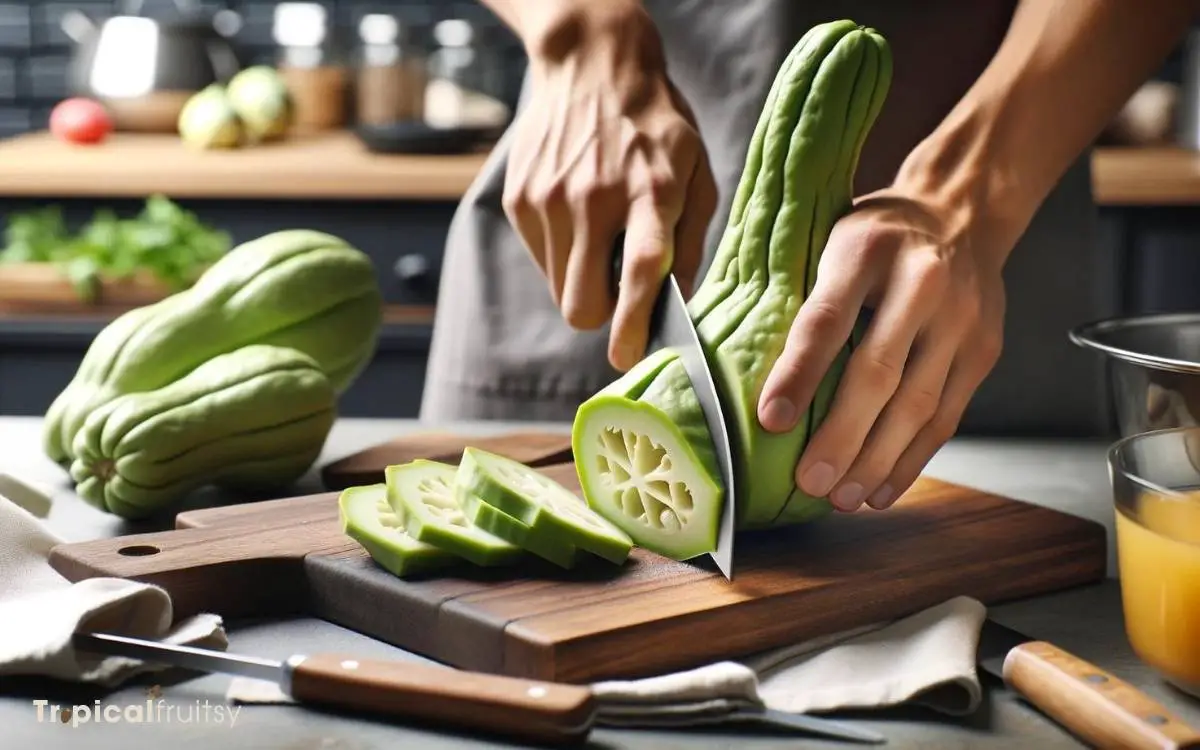 How to Cut Chayote Squash