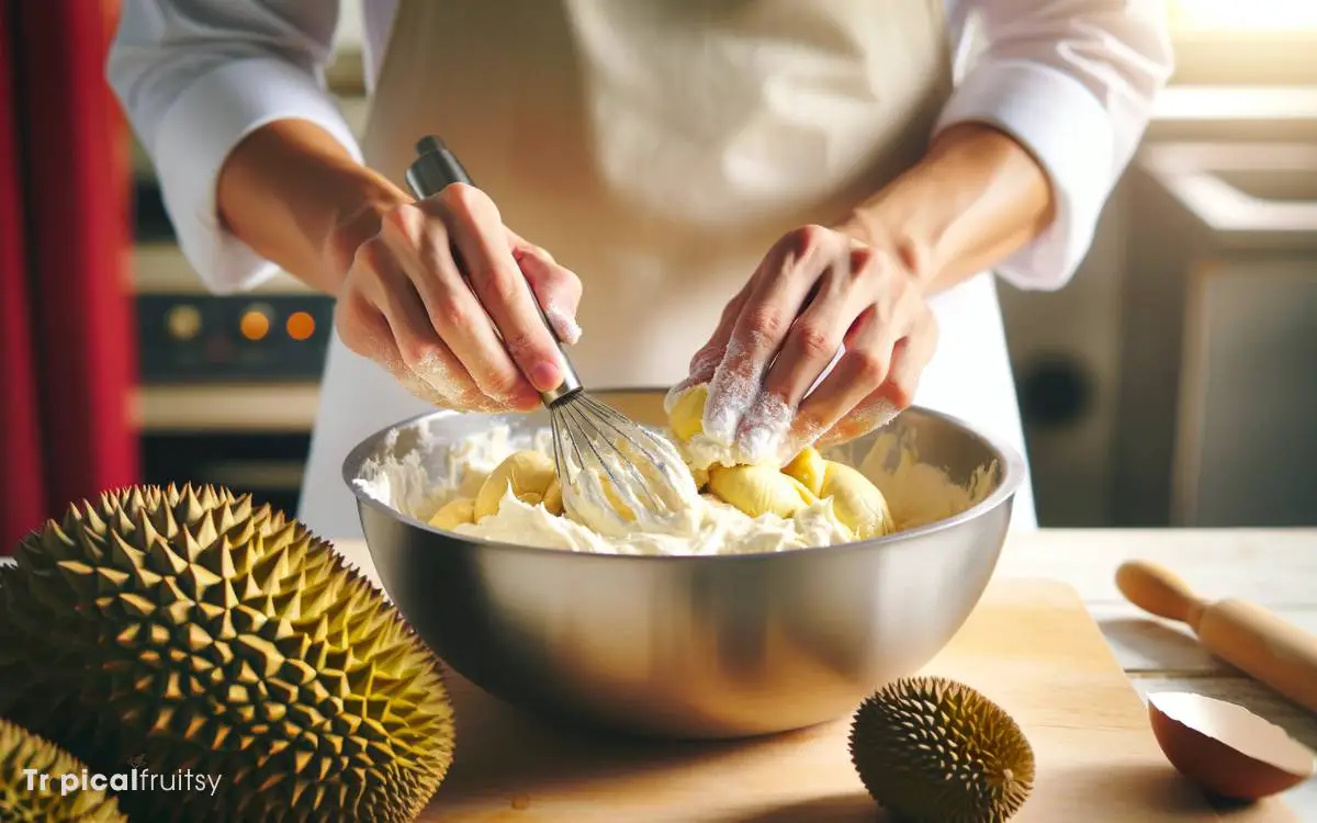 How to Make Durian Cake Filling