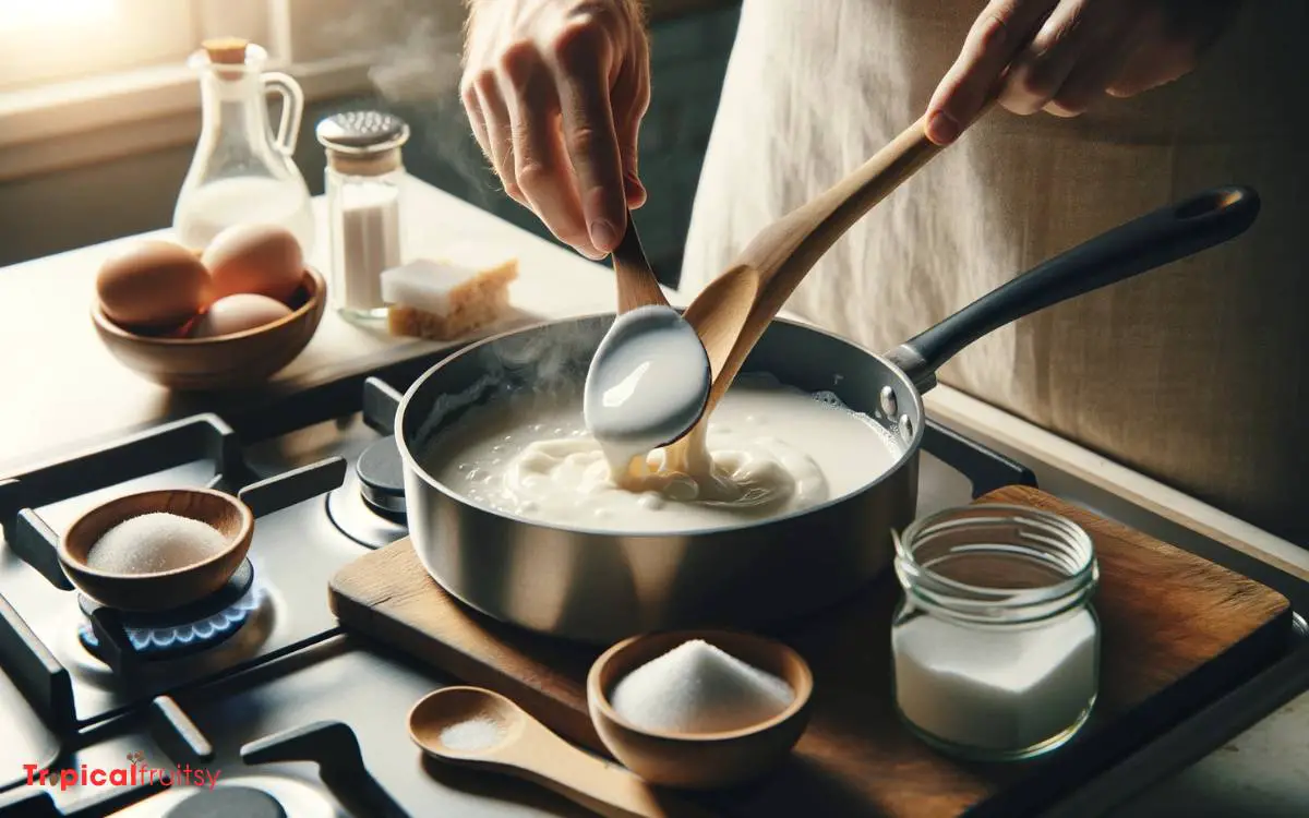 Making the Coconut Sauce