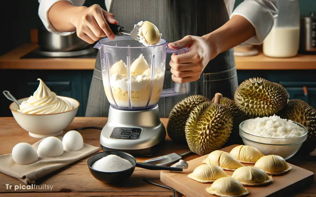 Preparing Durian Filling