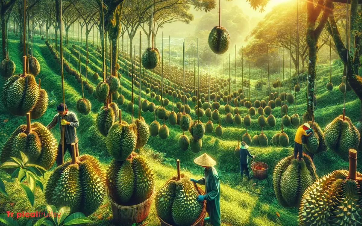 The Durian Harvesting Process