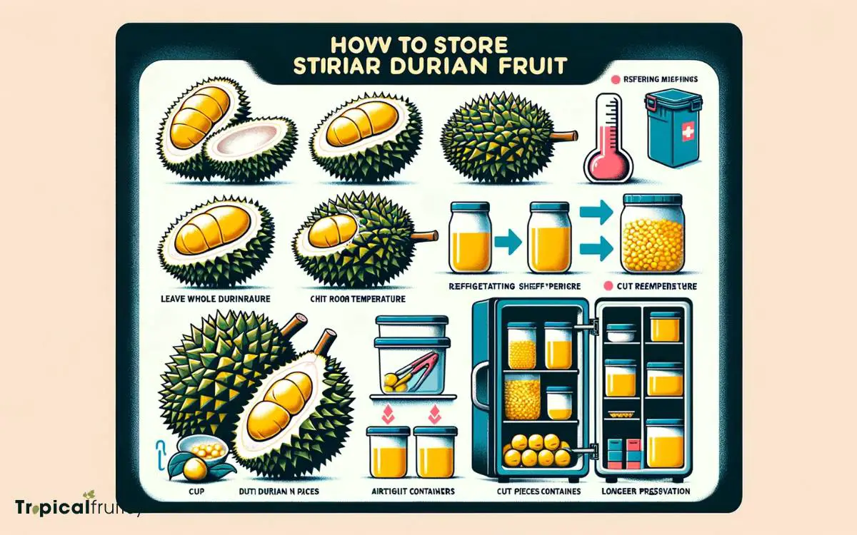 how to store durian fruit