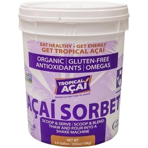 premium organic acai sorbet